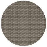 3 Piece Bistro Set with Cushions Grey Poly Rattan - Extra Image