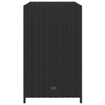 Garden Storage Cabinet Black 83x45x76 cm Poly Rattan