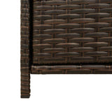 Garden Storage Cabinet Brown 83x45x76 cm Poly Rattan - Extra Image