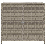 Garden Storage Cabinet Grey 83x45x76 cm Poly Rattan