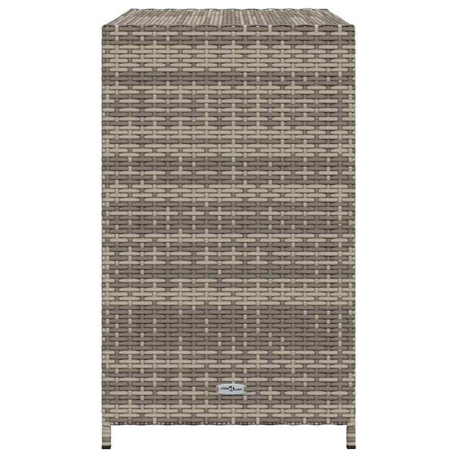 Garden Storage Cabinet Grey 83x45x76 cm Poly Rattan