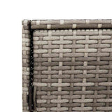 Garden Storage Cabinet Grey 83x45x76 cm Poly Rattan - Extra Image