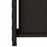 Garden Storage Cabinet Black 50x55x115 cm Poly Rattan - Extra Image