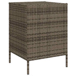 Garden Storage Cabinet Grey 55x59x80 cm Poly Rattan
