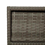 Garden Storage Cabinet Grey 55x59x80 cm Poly Rattan - Extra Image