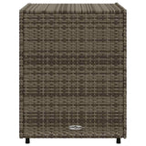 Garden Storage Cabinet Grey 55x59x69 cm Poly Rattan