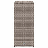 Garden Storage Cabinet Grey 105x55x113 cm Poly Rattan