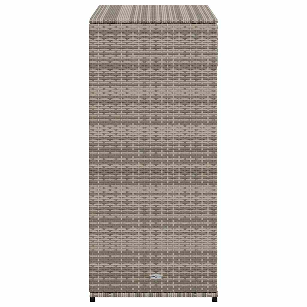 Garden Storage Cabinet Grey 105x55x113 cm Poly Rattan