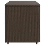 Garden Storage Cabinet Brown 110x55x60.5 cm Poly Rattan