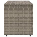 Garden Storage Cabinet Grey 110x55x60.5 cm Poly Rattan