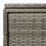 Garden Storage Cabinet Grey 110x55x60.5 cm Poly Rattan