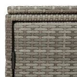 Garden Storage Cabinet Grey 110x55x60.5 cm Poly Rattan - Extra Image