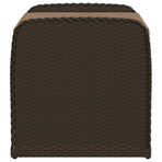 Storage Bench with Cushion Brown 80x51x52 cm Poly Rattan