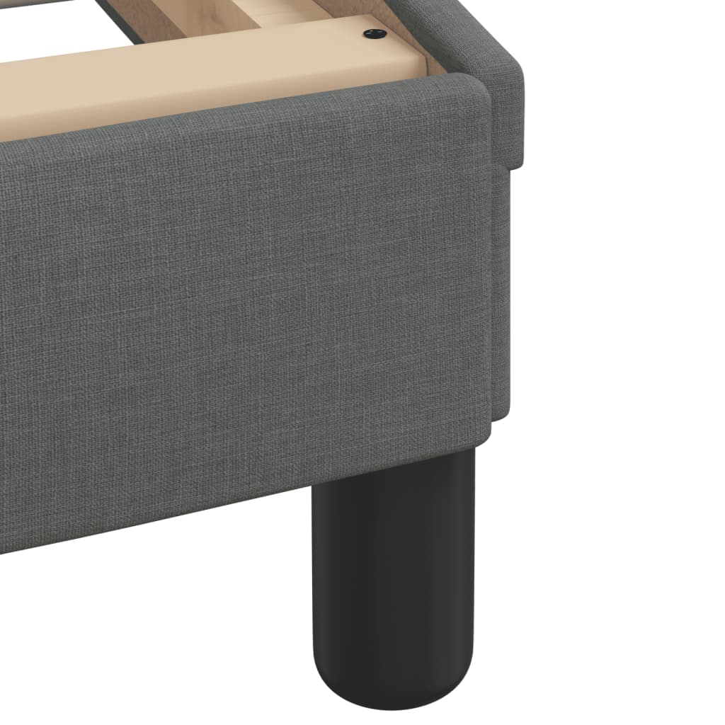 Bed Frame "Dover" Dark Grey 90x190 cm Fabric
