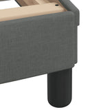 Bed Frame "Dover" Dark Grey 90x190 cm Fabric