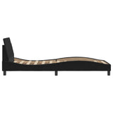 Bed Frame with Headboard "Dover" Black 90x190 cm Velvet