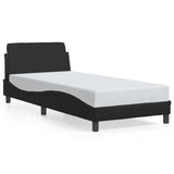 Bed Frame "Dover" Black 90x190 cm Faux Leather