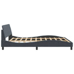 Bed Frame "Dover" Dark Grey 180x200 cm King Velvet