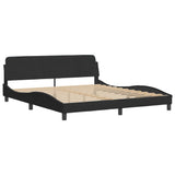 Bed Frame "Dover" Black 180x200 cm King Velvet