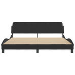 Bed Frame "Dover" Black 180x200 cm King Velvet