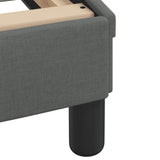 Bed Frame "Dover" Dark Grey 137x190 cm Double Fabric