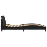 Bed Frame "Dover" Black 107x203 cm King Single Faux Leather