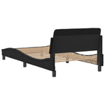 Bed Frame "Dover" Black 107x203 cm King Single Faux Leather