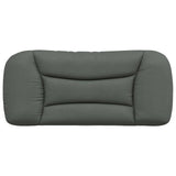 Headboard Cushion "Hvar" Dark Grey 90 cm Fabric