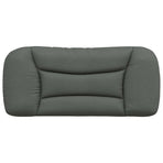 Headboard Cushion "Hvar" Dark Grey 90 cm Fabric