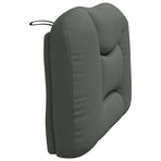 Headboard Cushion "Hvar" Dark Grey 90 cm Fabric