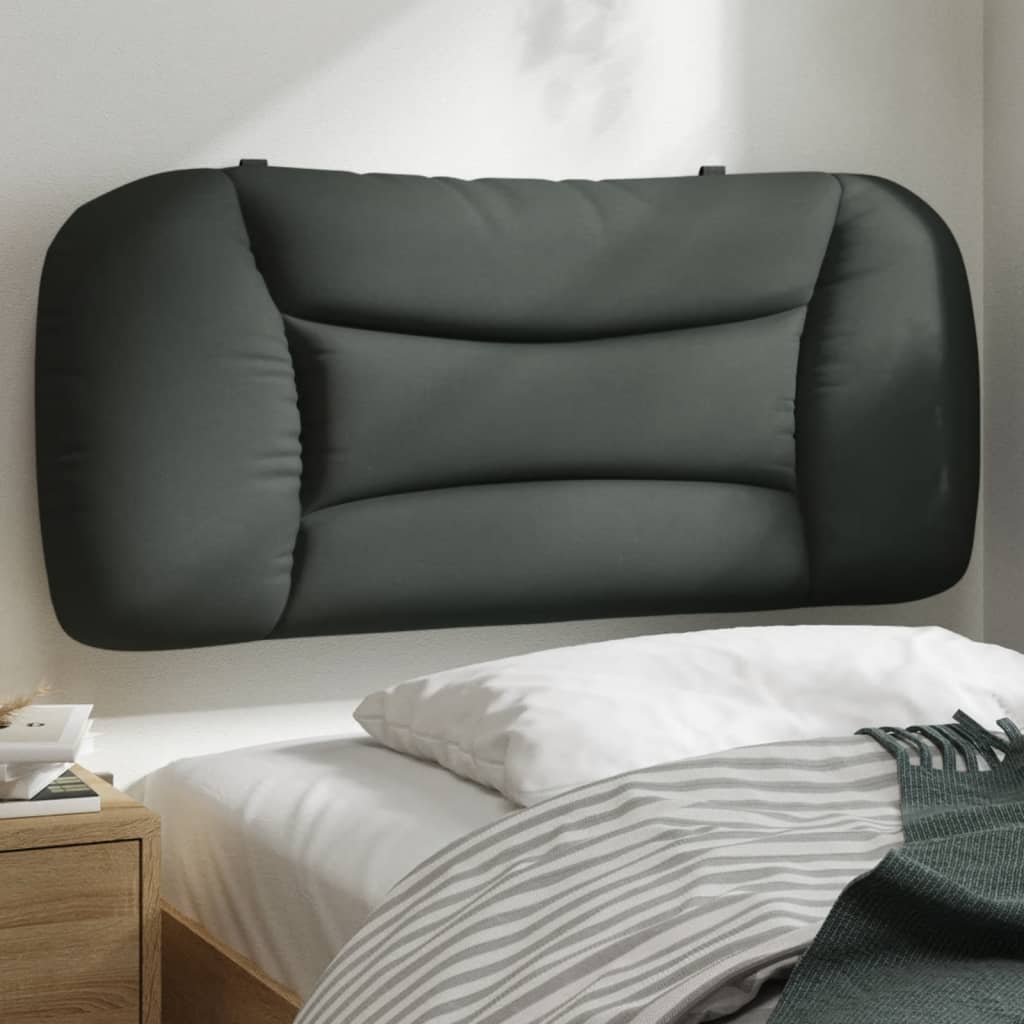 Headboard Cushion "Hvar" Dark Grey 90 cm Fabric