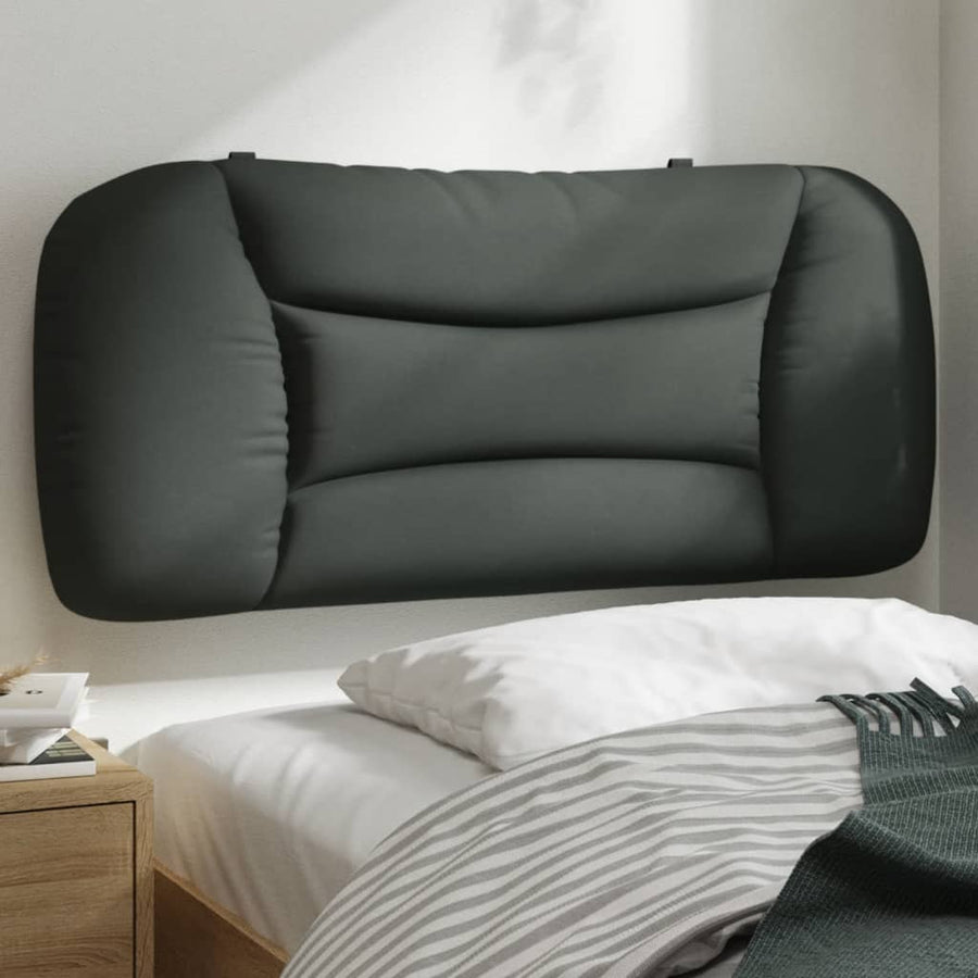Headboard Cushion "Hvar" Dark Grey 90 cm Fabric