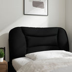 Headboard Cushion "Hvar" Black 90 cm Fabric