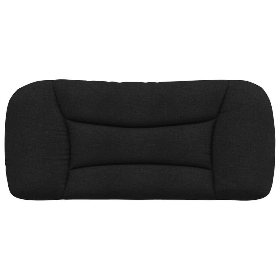 Headboard Cushion "Hvar" Black 90 cm Fabric
