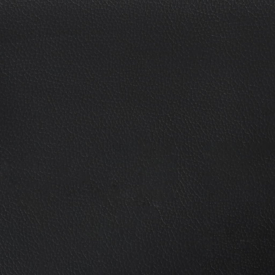 Headboard Cushion "Hvar" Black 90 cm Faux Leather