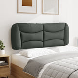 Headboard Cushion "Hvar" Dark Grey 137 cm Double Fabric