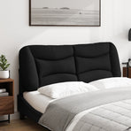 Headboard Cushion "Hvar" Black 137 cm Double Fabric