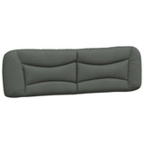 Headboard Cushion "Hvar" Dark Grey 180 cm Fabric