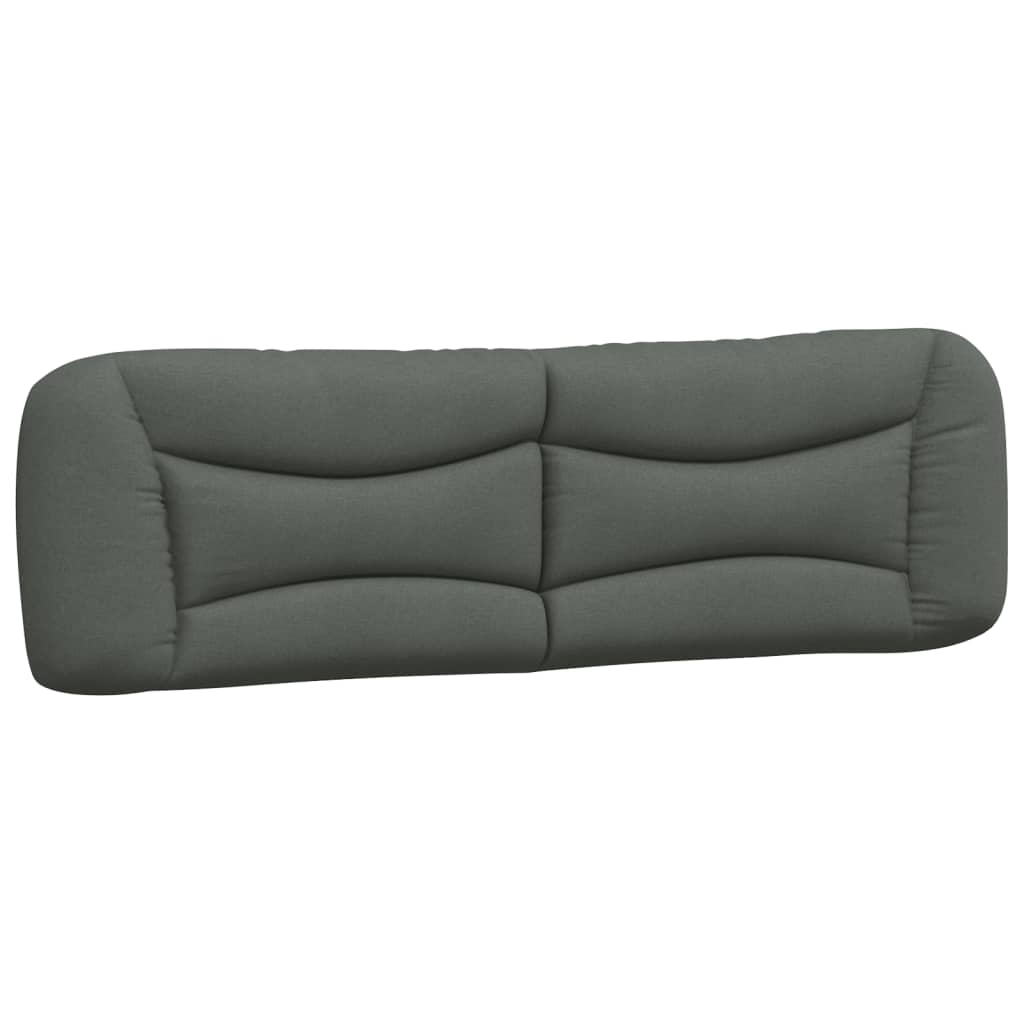Headboard Cushion "Hvar" Dark Grey 180 cm Fabric
