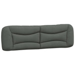 Headboard Cushion "Hvar" Dark Grey 180 cm Fabric