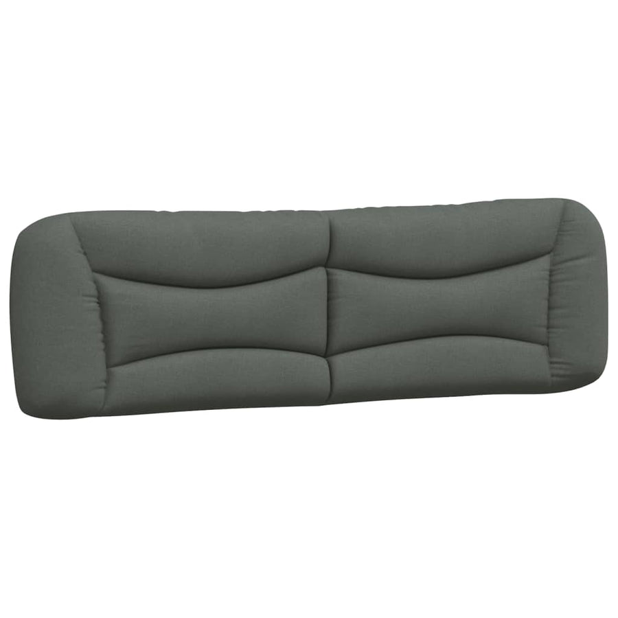 Headboard Cushion "Hvar" Dark Grey 180 cm Fabric