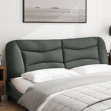 Headboard Cushion "Hvar" Dark Grey 180 cm Fabric