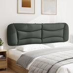 Headboard Cushion "Hvar" Dark Grey 180 cm Fabric
