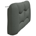 Headboard Cushion "Hvar" Dark Grey 180 cm Fabric