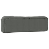Headboard Cushion "Hvar" Dark Grey 180 cm Fabric