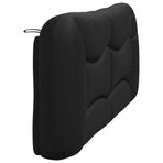 Headboard Cushion "Hvar" Black 180 cm Faux Leather