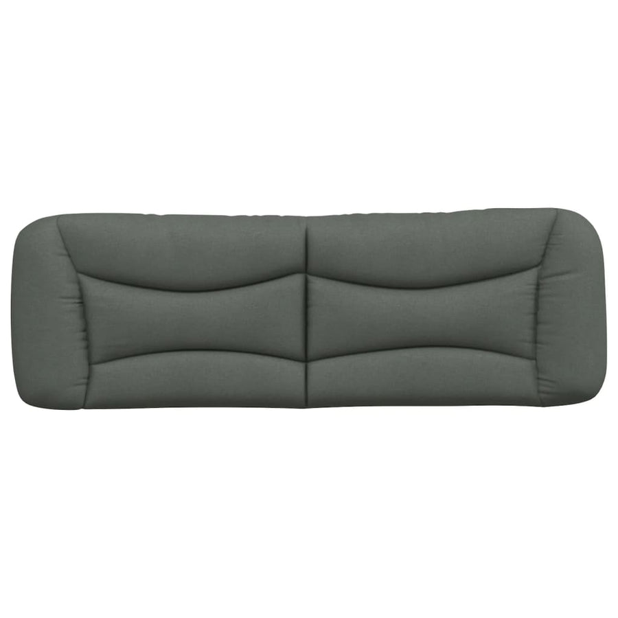 Headboard Cushion "Hvar" Dark Grey 152 cm Queen Fabric