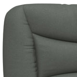 Headboard Cushion "Hvar" Dark Grey 152 cm Queen Fabric