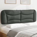 Headboard Cushion "Hvar" Dark Grey 152 cm Queen Fabric
