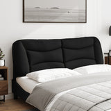 Headboard Cushion "Hvar" Black 152 cm Queen Fabric